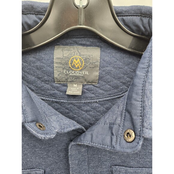 New Cloudveil Medium Quilted Snap-button Shirt/Jacket with Pockets - Retail $200 - Picture 7 of 12